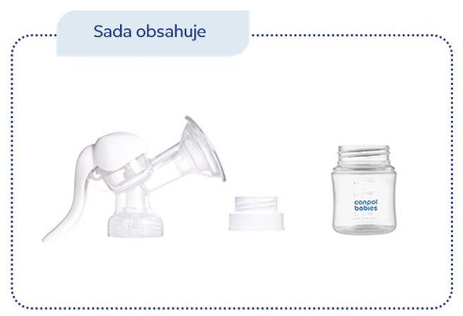 ruční odsávačka mléka sada